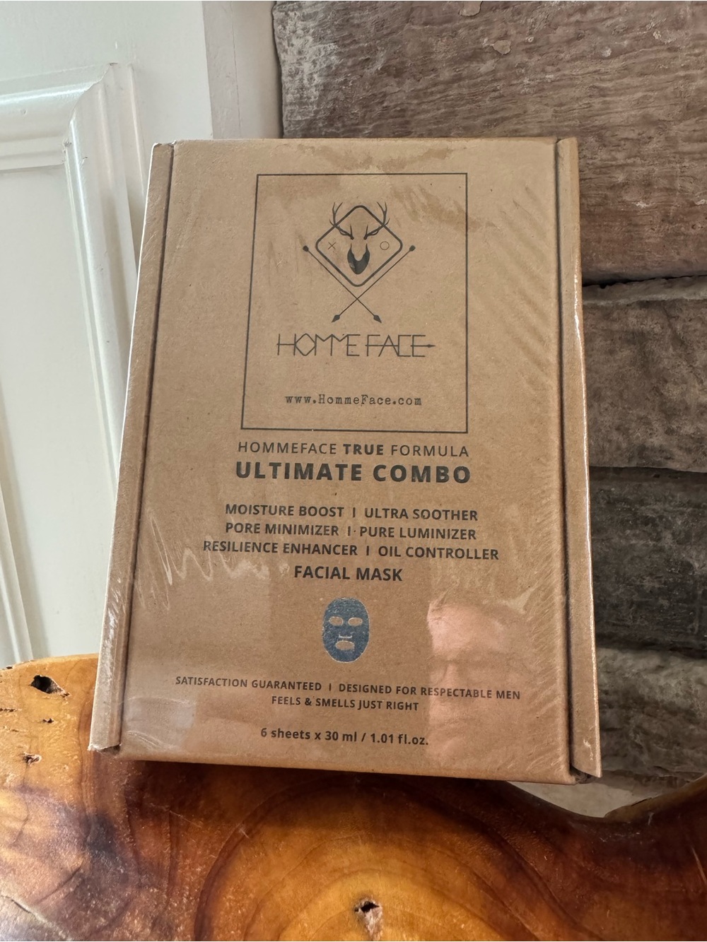 HommeFace TRUE Formula Ultimate Combo Facial Mask Set 6 Sheets NEW Sealed
